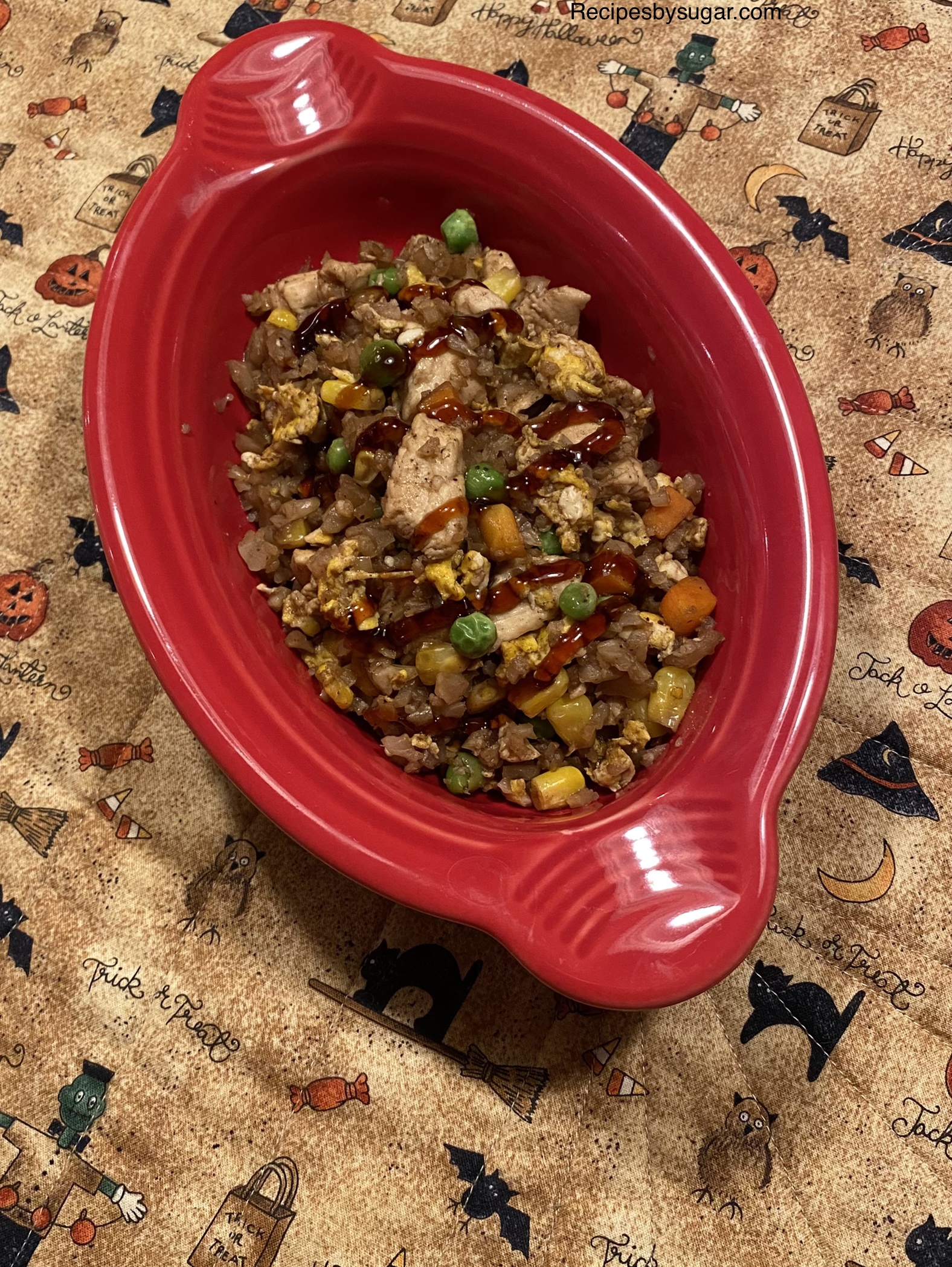 Chicken Cauliflower Fried Rice - Recipes By Sugar